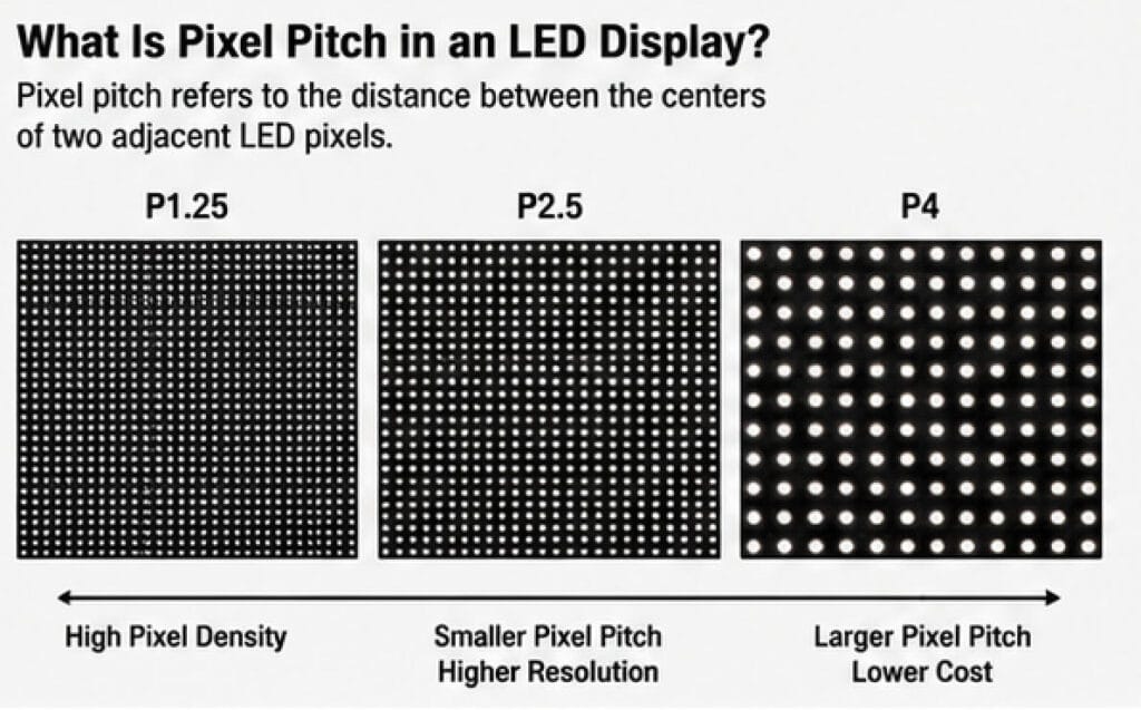LED display pixel pitch
