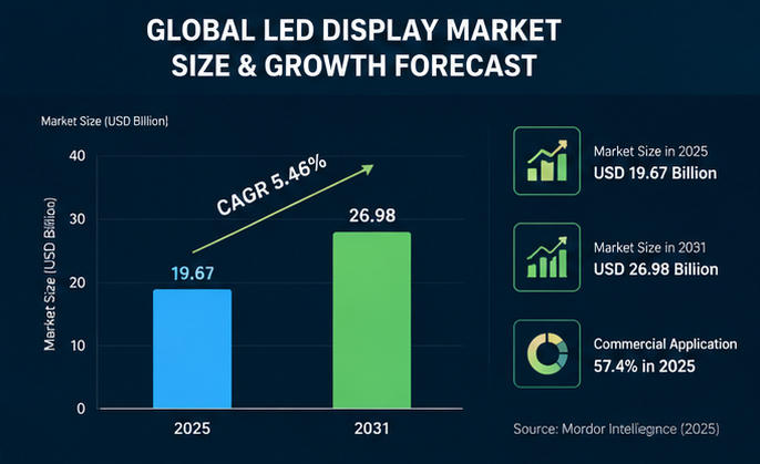 global LED display market