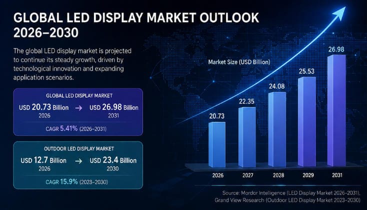 global LED display market