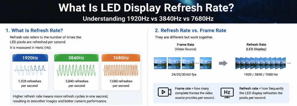 LED display refresh rate