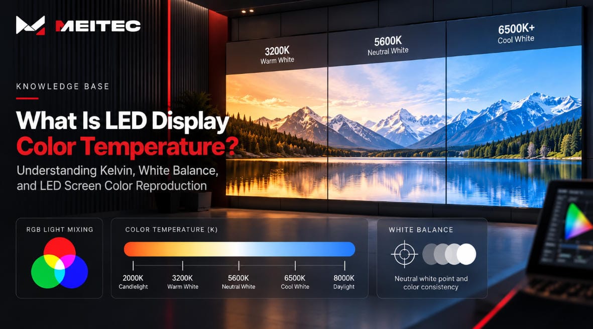 LED display color temperature