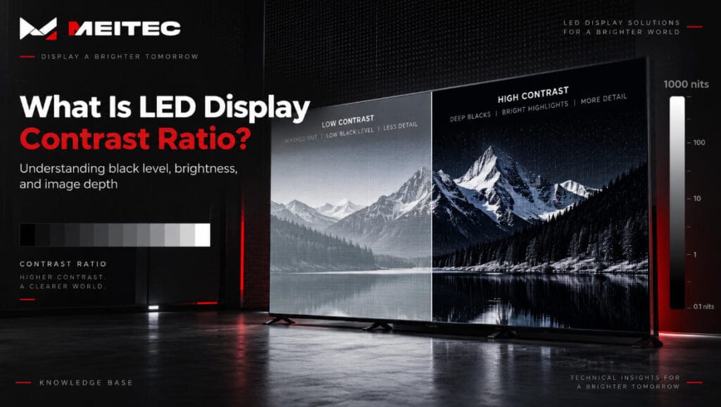 LED display contrast ratio