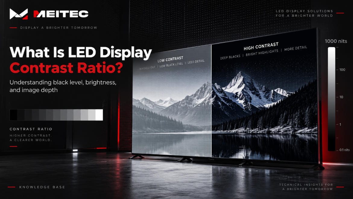 LED display contrast ratio