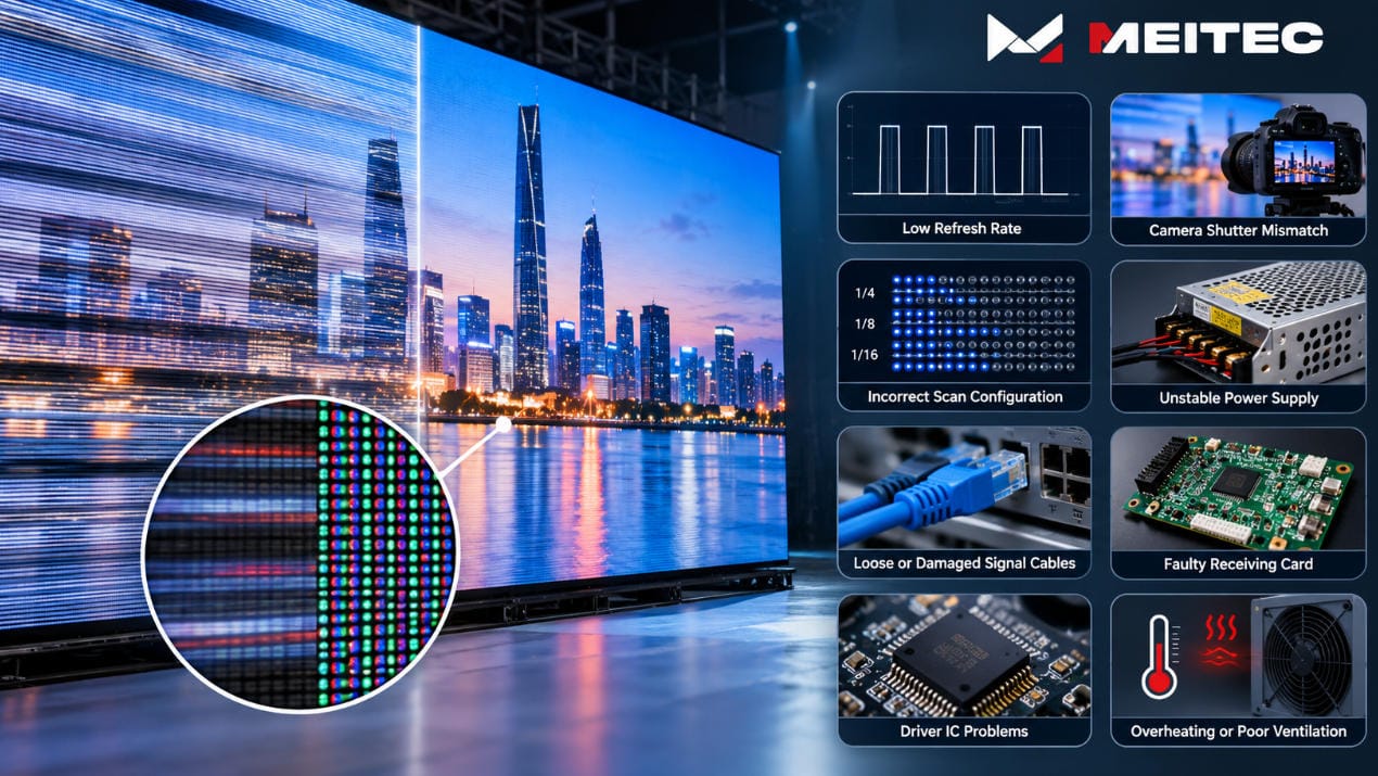 LED display flickering