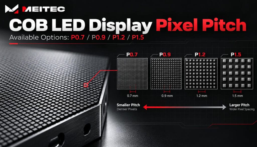 COB LED pixel pitch