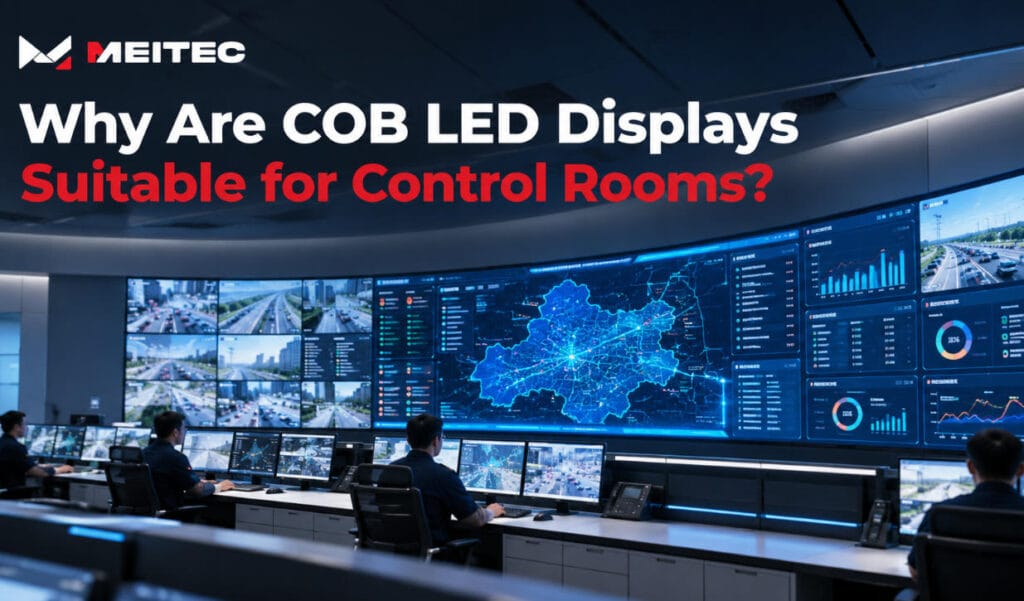 Pantallas LED COB adecuadas para salas de control
